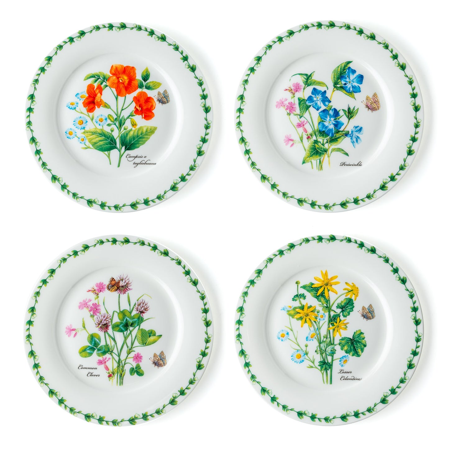 Garden Meadow Set of 4 Dessert Plates